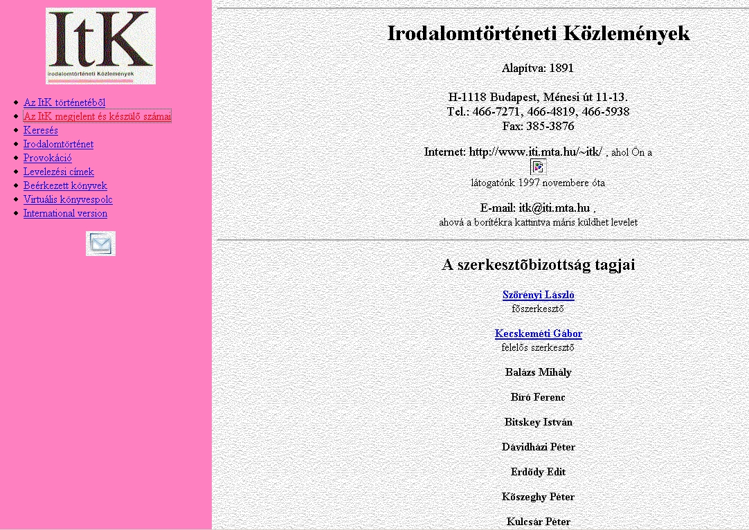 Irodalomt�rt�neti K�zlem�nyek 2007.07.06.