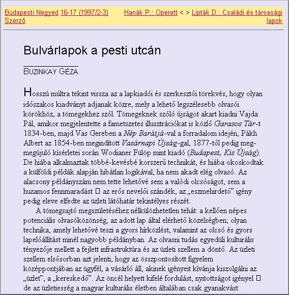 Budapesti Negyed 2005.01.25.