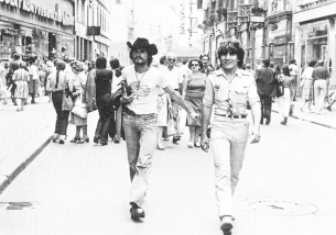 A V�ci utca, 1970-es �vek v�ge, Inkey Tibor felv�tele, Magyar Nemzeti M�zeum T�rt�neti F�nyk�pt�ra