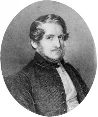 Bajza J�zsef, 1860-as (?) �vek, festm�nyr�l k�sz�lt fot�reprodukci�
