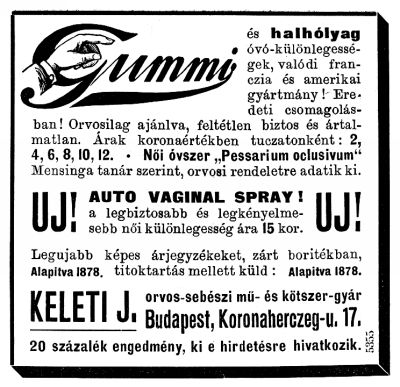 Hirdet�s, 1904, Borsszem Jank�
