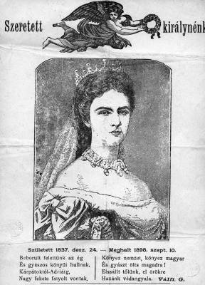Eml�klap Erzs�bet kir�lyn� hal�l�ra, 1898, Orsz�gos Sz�ch�nyi K�nyvt�r Apr�nyomtatv�nyt�r
