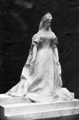 Zala Gy�rgy Erzs�bet kir�lyn�-szoborterve a II. Szoborp�ly�zaton (f�alak), 1903. Erzs�bet kir�lyn� eml�ke. Br. Forster Gyula az Erzs�bet eml�kszobra �gy�ben alak�tott orsz�gos bizotts�g eln�k�nek a jelent�se