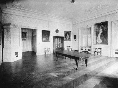 Az Erzs�bet Kir�lyn� Eml�km�zeum Kutat�terme 1910 k�r�l, Magyar Nemzeti M�zeum T�rt�neti F�nyk�pt�r