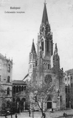 Az �r�kim�d�s templom, 1910-es �vek, k�peslap, Ferencv�rosi Helyt�rt�neti Gy�jtem�ny