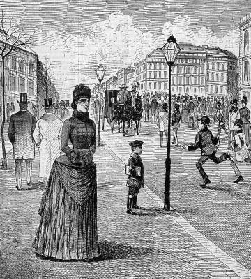 Erzs�bet kir�lyn� s�t�ja az Andr�ssy �ton, 1888, Budapest