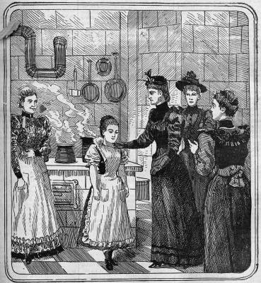 Erzs�bet kir�lyn� az Erzs�bet �rvah�z konyh�j�ban, 1893, Kis Ujs�g