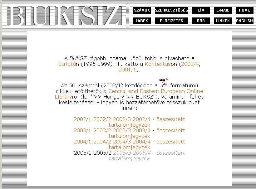 Buksz 2005.10.21