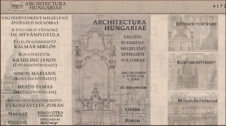 Architectura Hungariae 2004.05.04.