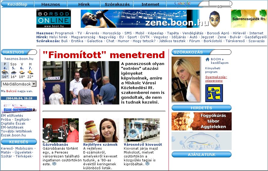 Borsod Online 2004.06.04.