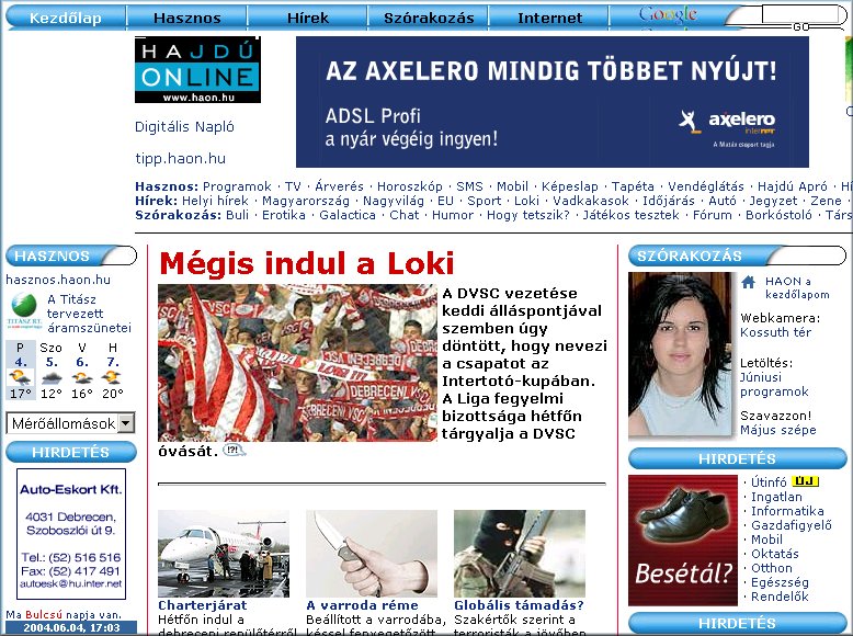 Hajd� Online 2004.06.04.
