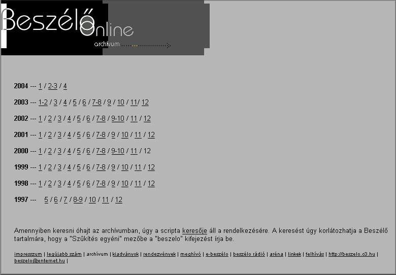 Besz�l� Online 2004.06.07.