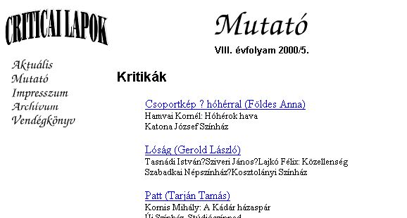 Criticai Lapok 2004.06.14.