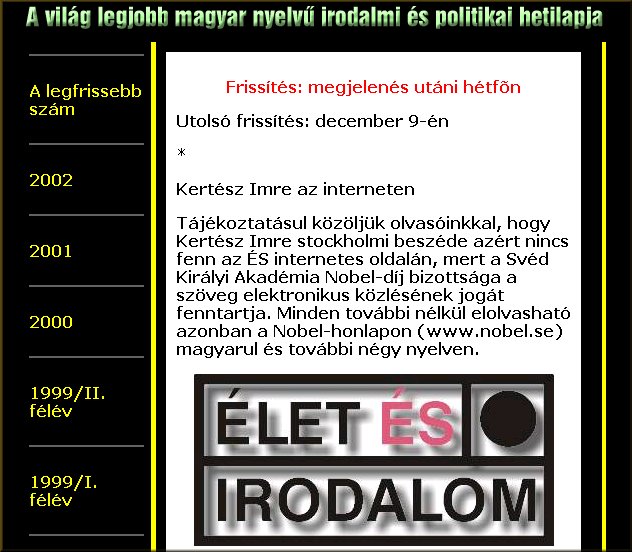 �let �s Irodalom 2004.07.26.