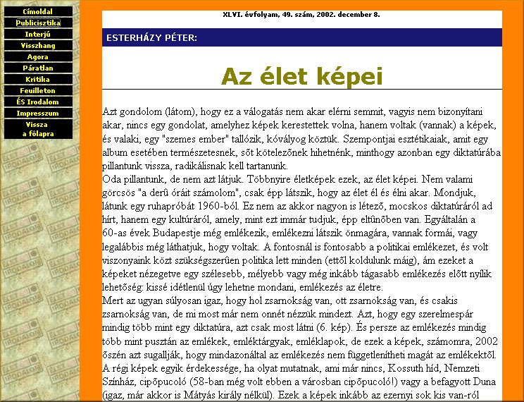 �let �s Irodalom 2004.07.26.