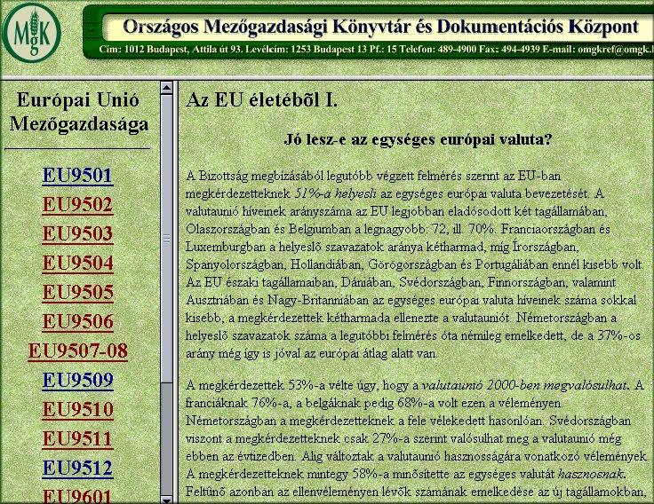 Eur�pai Uni� Mez�gazdas�ga 2004.09.03.