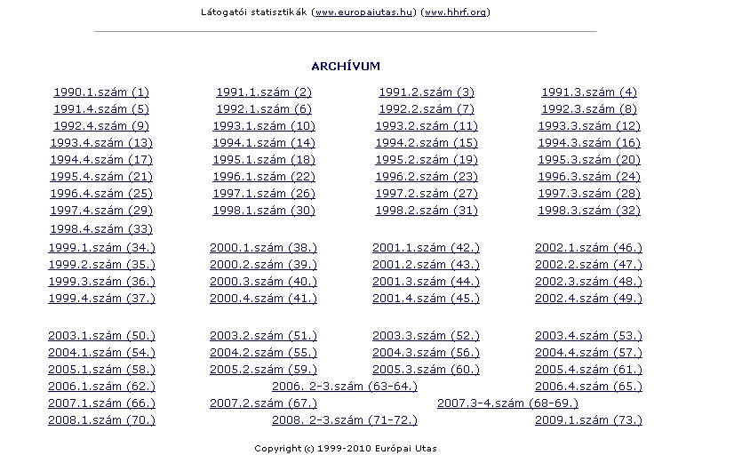Eur�pai Utas 2010.11.30.
