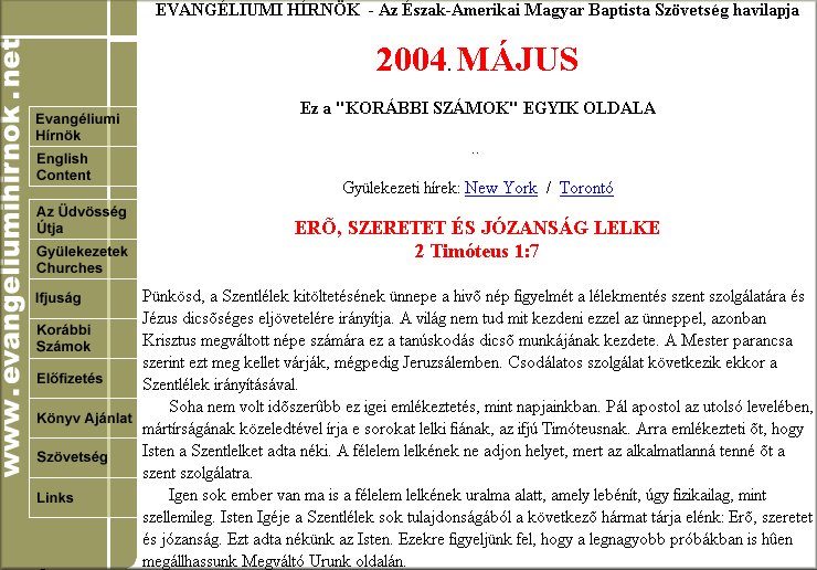 Evang�liumi H�rn�k 2004.09.06.