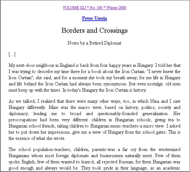 The Hungarian Quarterly 2004.09.15.