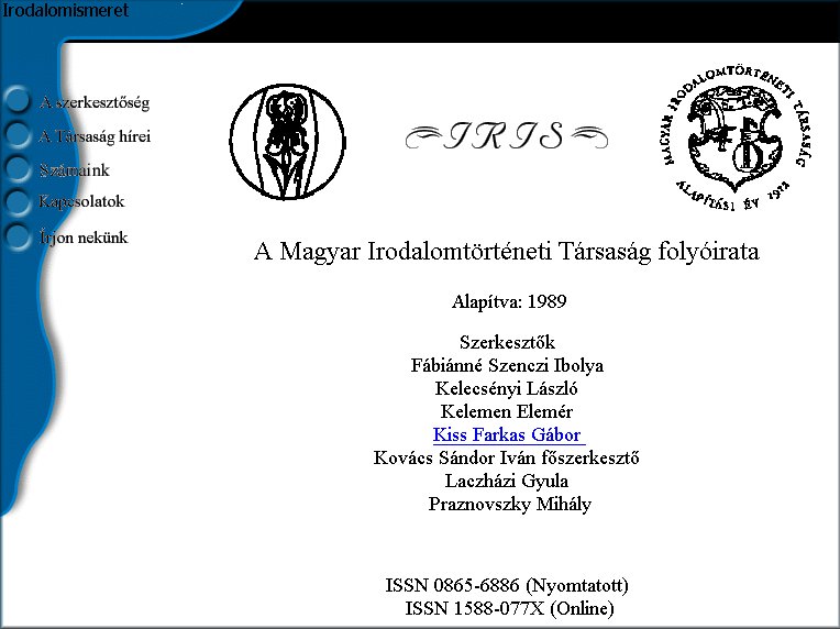 Irodalomismeret 2004.09.15.