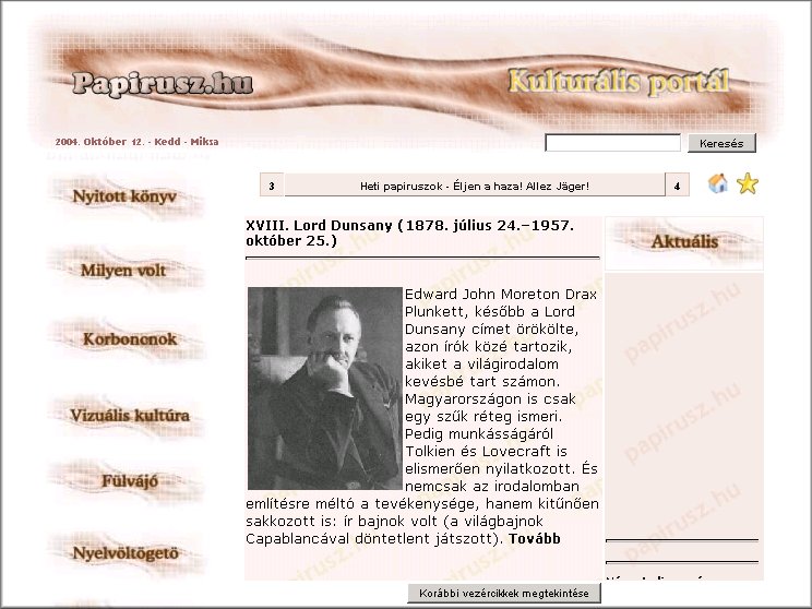 Papirusz.hu 2004.10.12.