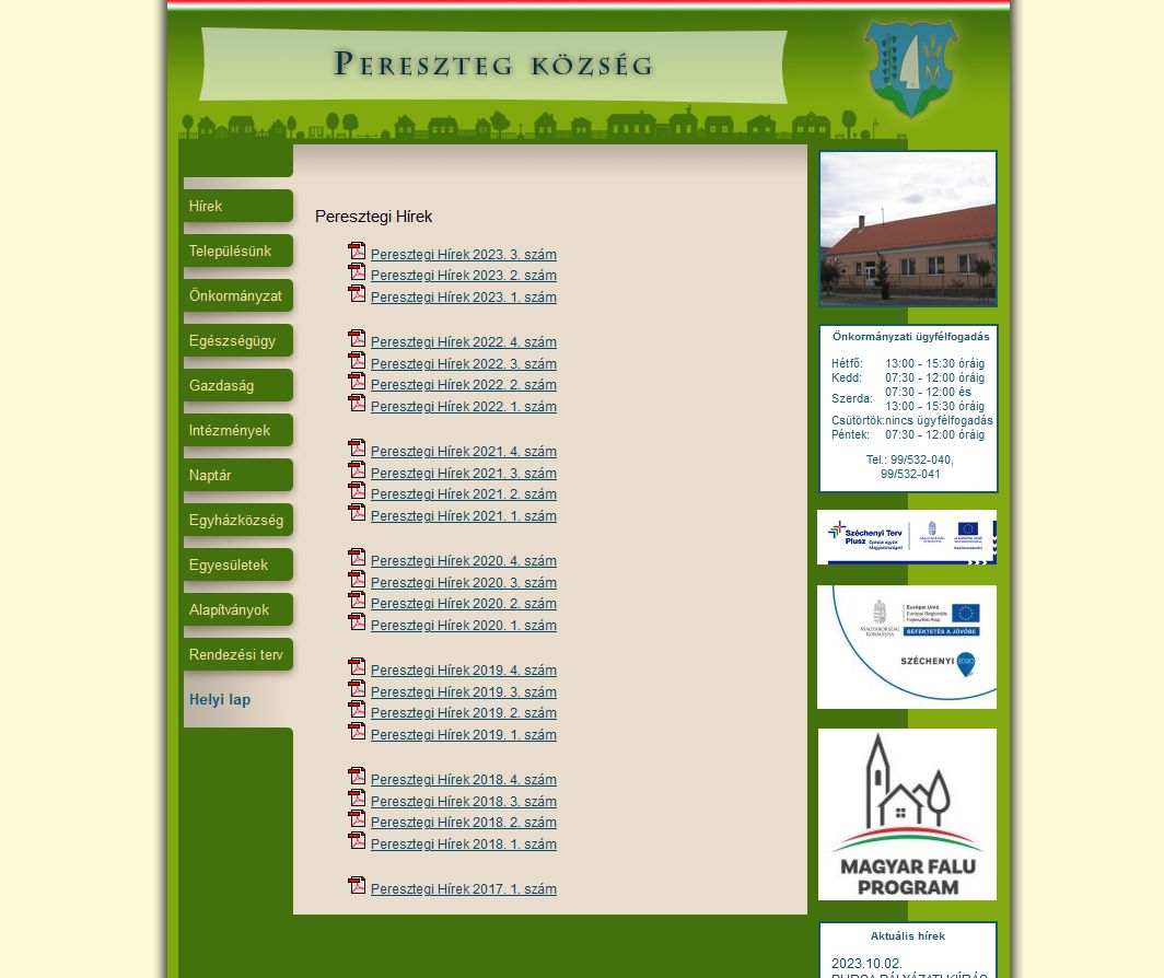 Peresztegi h�rek 2023.11.24.