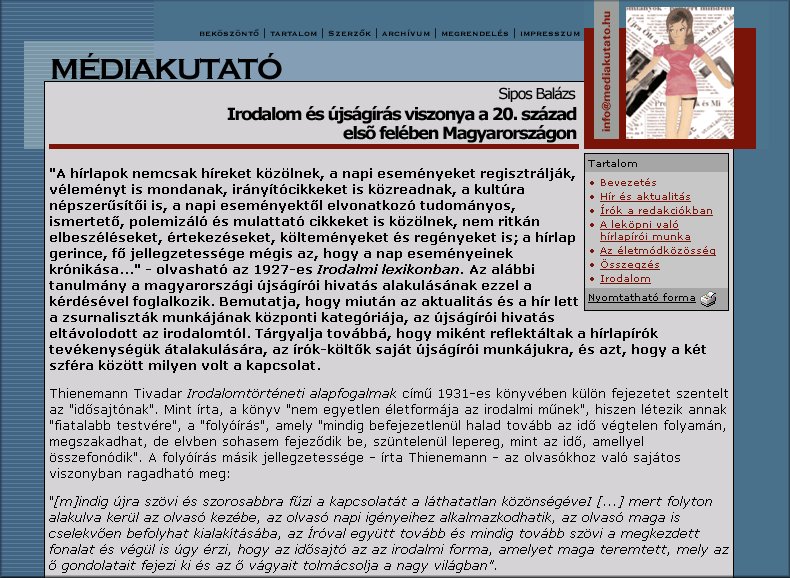 M�diakutat� 2004.10.21.