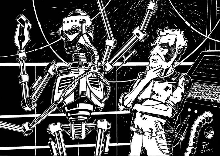 Stephen Weeler (L�vai Istv�n): Az aldoniai tudat - illusztr�ci� - Grafika &copy; Pilcz Roland