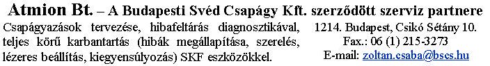 Szponzorok oldala (Atmion Bt.) -- �J GALAXIS 5. sz�m
