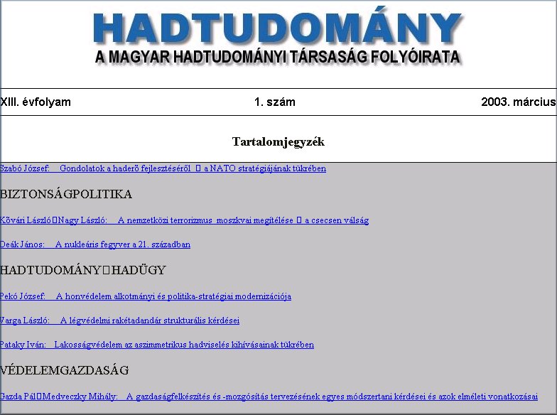 Hadtudom�ny 2004.10.29.