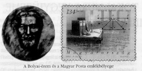 A Bolyai-�rem
�s a Magyar Posta eml�kb�lyege