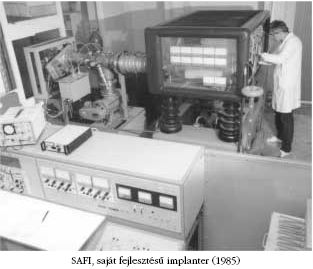 SAFI, saj�t fejleszt�s� implanter (1985)