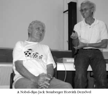 A Nobel-díjas Jack Steinberger Horváth Dezsővel