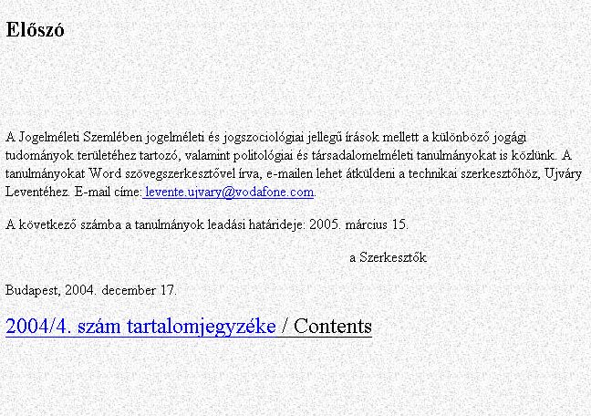 Jogelm�leti Szemle