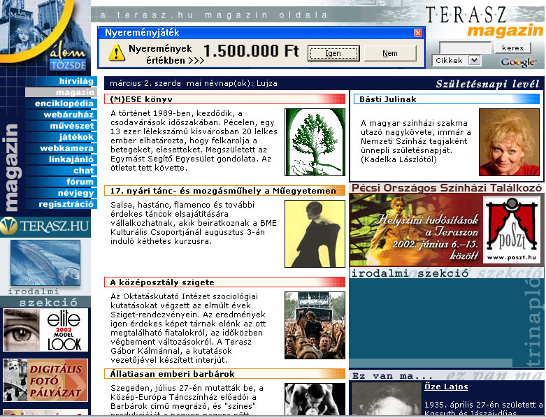 Terasz Magazin 2005.03.02.