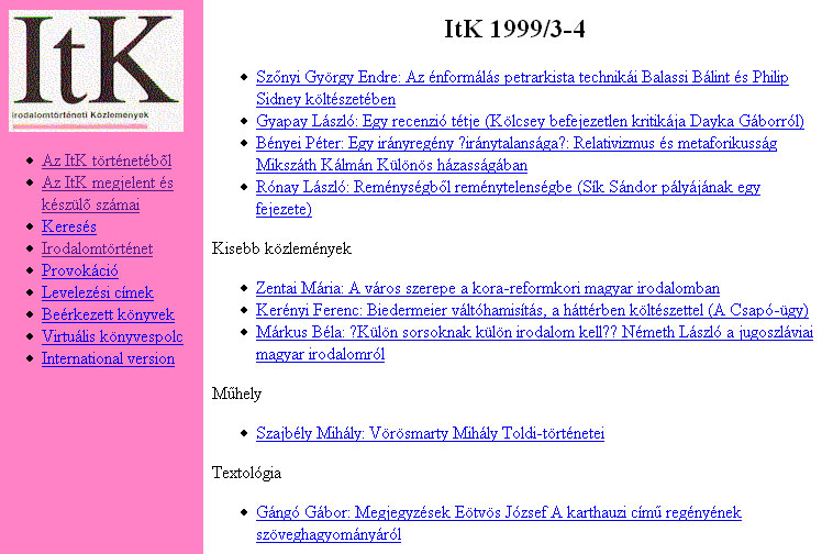 Irodalomt�rt�neti K�zlem�nyek 2005.03.07.