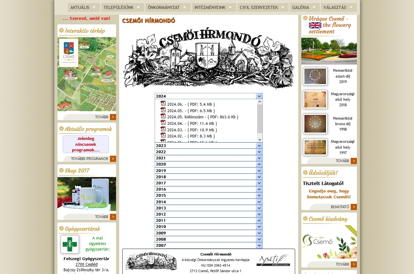 Csem�i h�rmond� 2024.07.17.