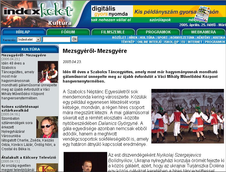 IndexKelet 2005.04.25.