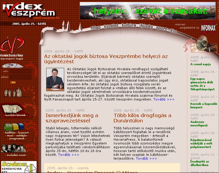 Index.Veszpr�m 2005.04.25.