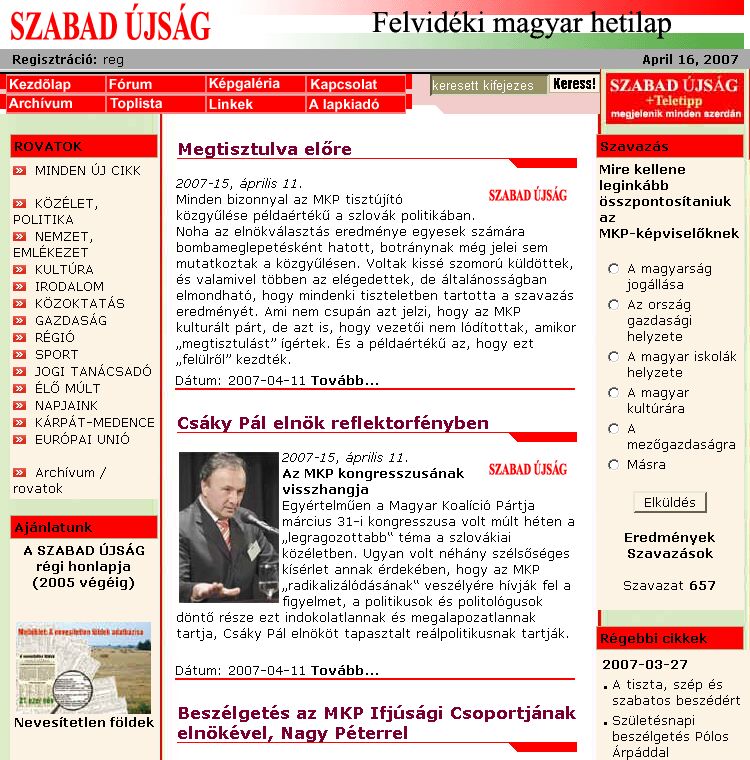 Szabad �js�g 2007.04.16.