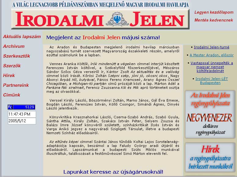 Irodalmi Jelen 2005.05.13.