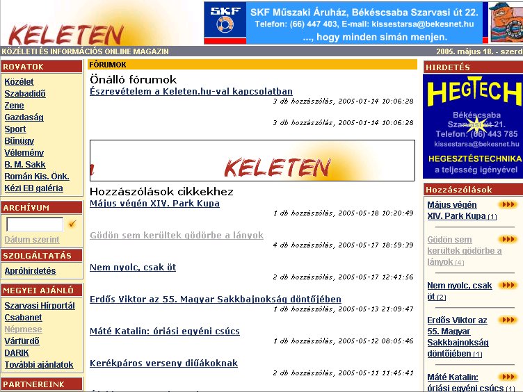 Keleten 2005.05.18.