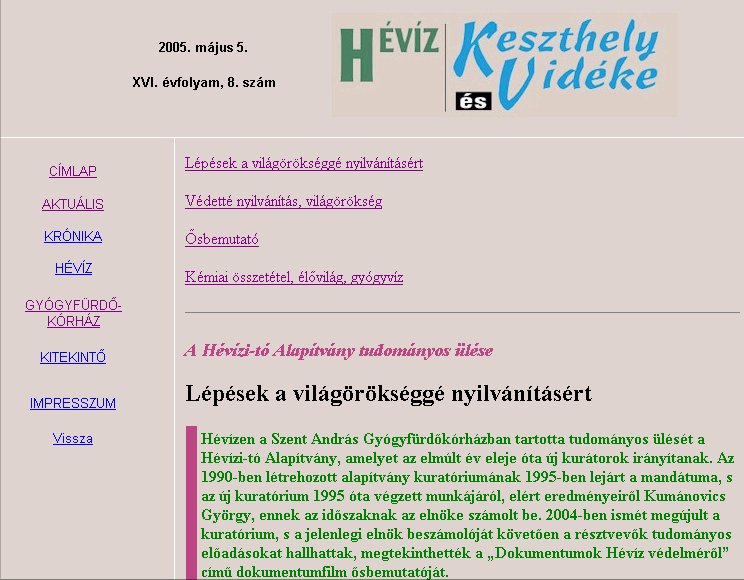 H�v�z, Keszthely �s Vid�ke 2005.05.18.
