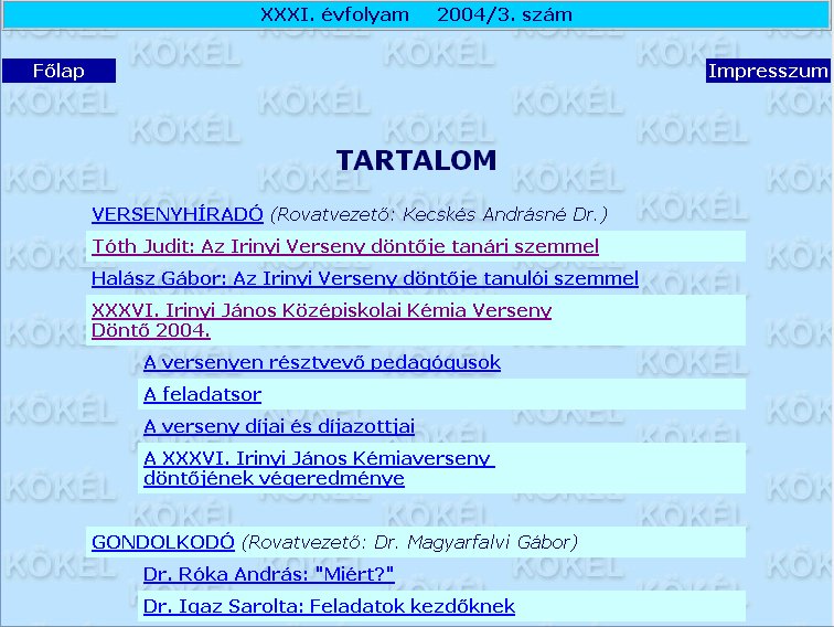 K�z�piskola K�miai Lapok 2005.05.26.
