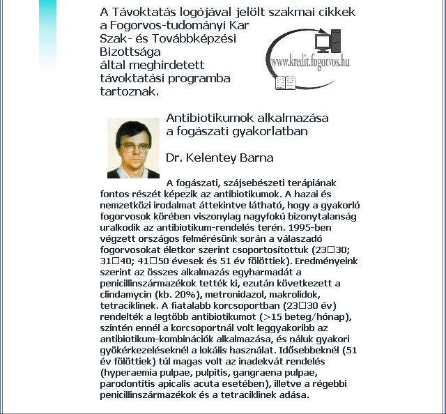 Magyar Fogorvos Online 2005.06.10.