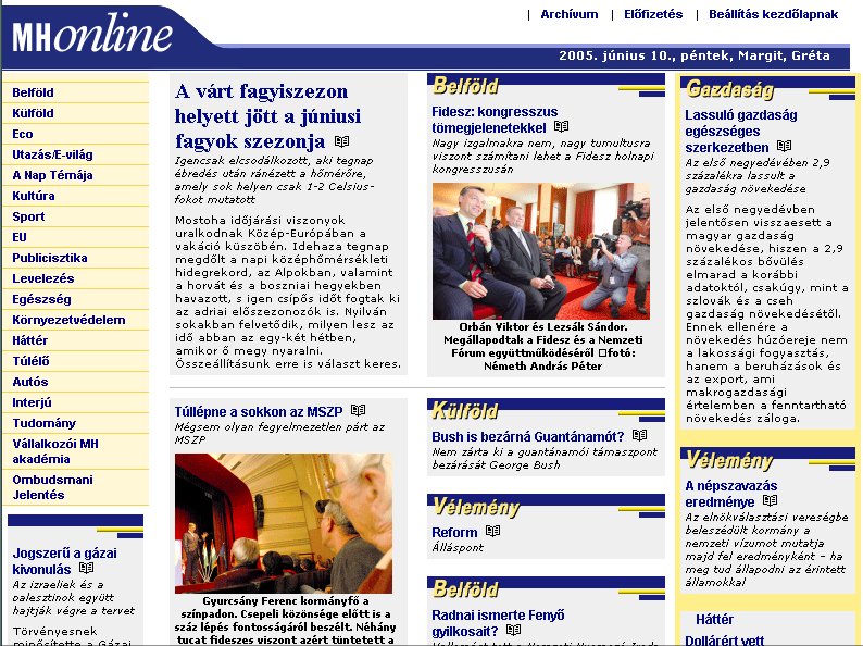 Magyar H�rlap Online 2005.06.10.