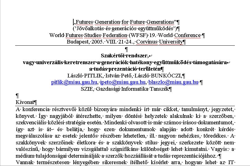 Magyar Internetes Agr�rinformatikai �js�g 2005.06.14.