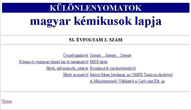 Magyar K�mikusok Lapja 2005.06.14.