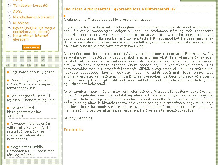 Magyar PC Magazin Online 2005.06.20.