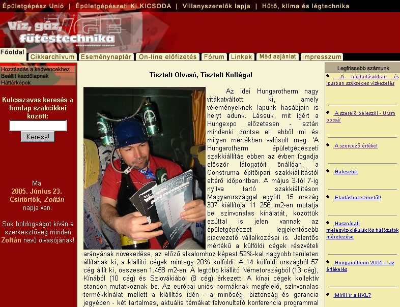 V�z, g�z, f�t�stechnika, 2005-06-23